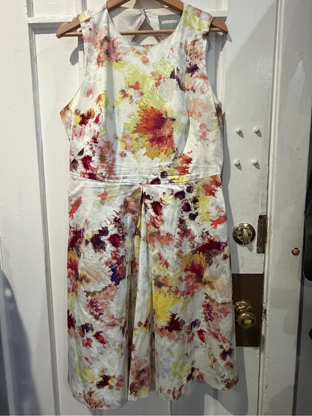 Hunter Sleeveless Floral-Print Jumpsuit - White with Yellow & Pink